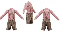 Lederhosen A Shirt Low-poly 3D model