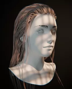 Long Hair for Blender 3D  3D model