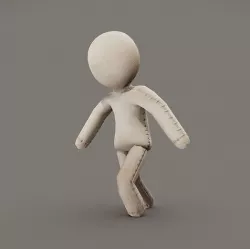  Low Poly Rag Doll Low-poly 3D model