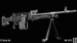 M240 Machine Gun Low-poly 3D model