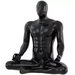 Male abstract mannequin sitting in yoga pose 110 3D model