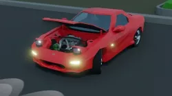 Mazda RX - 7 jdm Low Poly Drift JDM Car Stock Low-poly 3D model