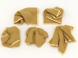 Messy Towels 3D model
