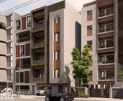 Modern Apartment Facade Design  3D model