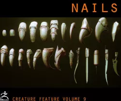 NAILS - 24 Character and Creature Nails 3D model