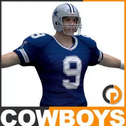 NFL Player Dallas Cowboys 3D model