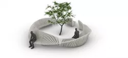Parametric Tree Bench Seat 3D model