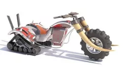 PBR Chopper 3D model