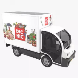 Picnic delivery car 3D model