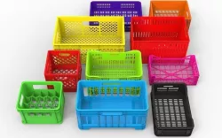 Plastic Crates Pack 3D model