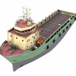 Platform Supply Vessel - 02 - 3D model