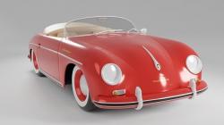 Porsche 356A 1600 S Speedster 1955 3D model