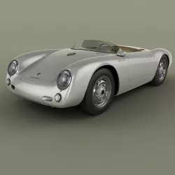 Porsche 550 Spyder 3D model
