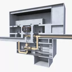 Pumped Storage Hydro Electric Power Plant 3D model
