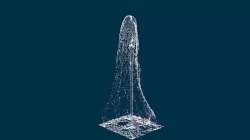 Realistic Water Fountain Loop Animation 7 3D model