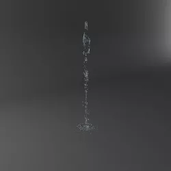 Realistic Water Jet Exterior Fountains Animation 3D model