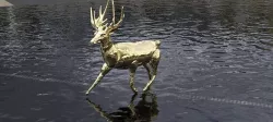 Reindeer statue 3D model