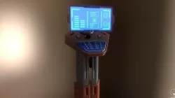 Sci Fi computer Unit Low-poly 3D model