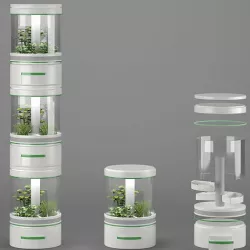 Sci-Fi Lab Hydroponic 3D 3D model