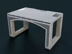 Sci-Fi Table Low-poly 3D model