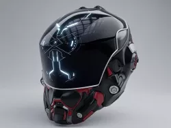 scifi helmet 3D model