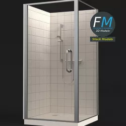 Shower 3D model