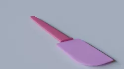 Silicone Spatula 3D Model 3D model