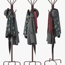 Simple Houseware Standing Coat and Hat Hanger 3D model