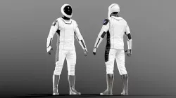 SpaceX Dragon Starman Spacesuit 3D model