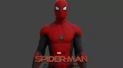 Spider-man Far from home 3D Model Rigged and 3D print Low-poly 3D model