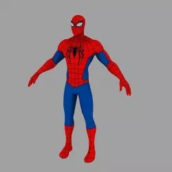 Spider Man Unreal Engine Pose 3D model