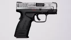 Springfield XD-MOD2 - Silver Low-poly 3D model