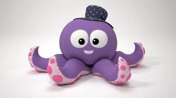 Stuffed Toy Octopus 3D model