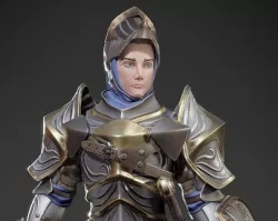 Stylized Knight - Game Ready Character Low-poly 3D model