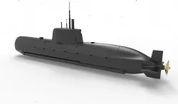 Submarine Type 214 3D model