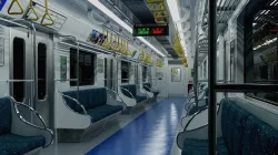 Subway Train Interior 3D model