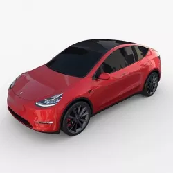 Tesla Model Y Red 3D model