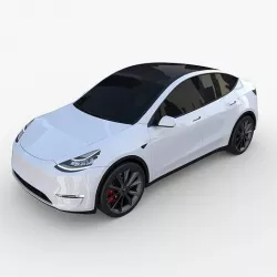 Tesla Model Y White 3D model
