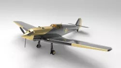The Black Gold BF109G Low-poly 3D model