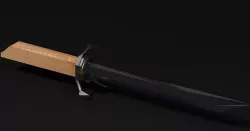 the blade DISHONORED Low-poly 3D model