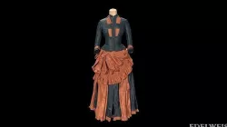 The street dress 3D model