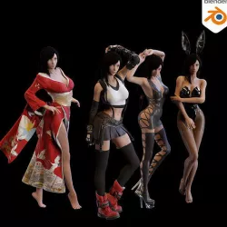 Tifa Lockhart 3D model