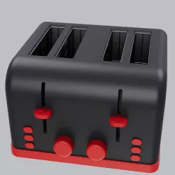 Toster 2 departments  3D model