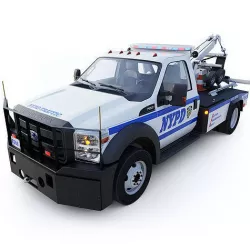 Tow truck NYPD Low-poly 3D model