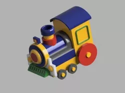 Toy Train 3D model