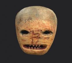 turnip halloween head Low-poly 3D model