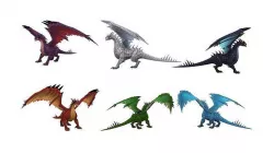 Ultimate Dragon Pack Low-poly 3D model