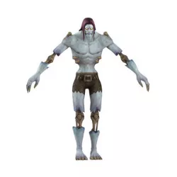 Undead Male Full Rig and HumanIK Low-poly 3D model