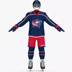 Uniform Columbus Blue Jackets 3D model