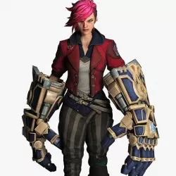 Vi League of legends Arcane Low-poly 3D model